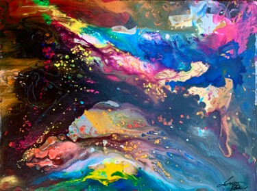 "Magic Paint" başlıklı Tablo Lorenzo Polidori tarafından, Orijinal sanat, Akrilik Ahşap Sedye çerçevesi üzerine monte edilmiş