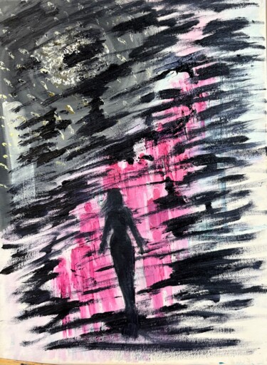 Painting titled "Un petit paradis su…" by Tahira Quliyeva, Original Artwork, Oil