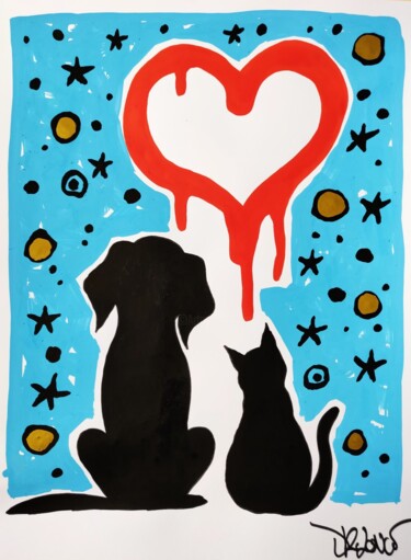 Peinture intitulée "True love" par Dr. Love, Œuvre d'art originale, Acrylique
