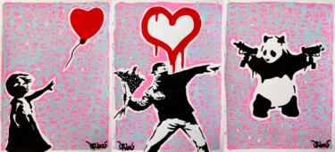 Pittura intitolato "Love ( A tribute to…" da Dr. Love, Opera d'arte originale, Acrilico