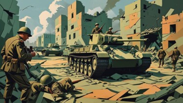 数字艺术 标题为“Ww2 soviético” 由Kenidy Oliveira, 原创艺术品, AI生成的图像