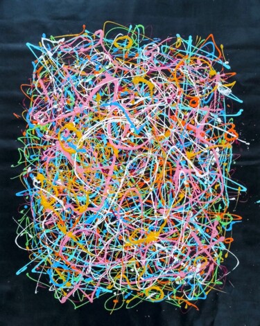 Schilderij getiteld "09" door Xia Xia, Origineel Kunstwerk, Acryl