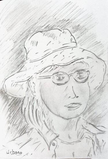 Drawing titled "Marilyne Urbano au…" by Roberto Urbano, Original Artwork, Pencil