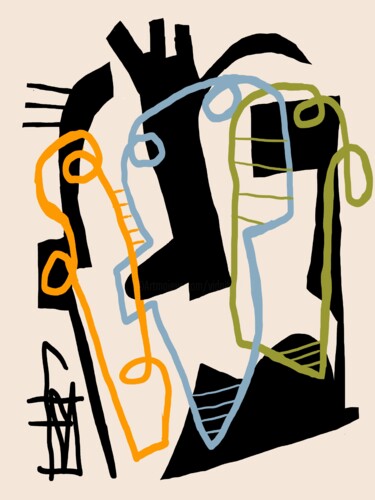 Arte digitale intitolato "3VH" da Franck Vidal, Opera d'arte originale, Pittura digitale