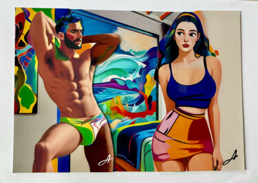 Digital Arts titled "DuoSummer0012025" by Alcorart Alcor, Original Artwork, Digital Collage