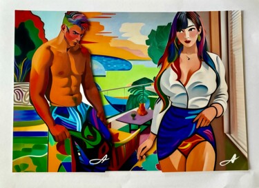 "DuoSummer0082025" başlıklı Dijital Sanat Alcorart Alcor tarafından, Orijinal sanat, Dijital Kolaj