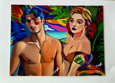 "DuoSummer00102025" başlıklı Dijital Sanat Alcorart Alcor tarafından, Orijinal sanat, Dijital Kolaj