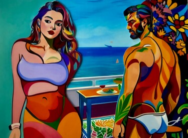 "DuoSummer0122025" başlıklı Dijital Sanat Alcorart Alcor tarafından, Orijinal sanat, Dijital Kolaj