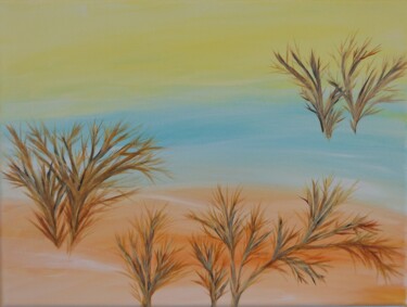 fields of rainbow Pintura intitulada "fields of rainbow" por Julia Kirilov, Obras de arte originais, Acrílico