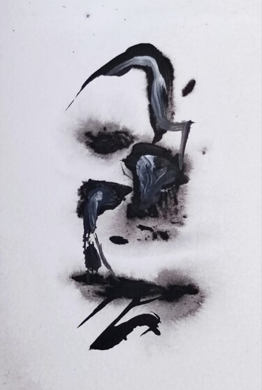 Painting titled "Always in somebody'…" by Milto Sideris, Original Artwork, Acrylic