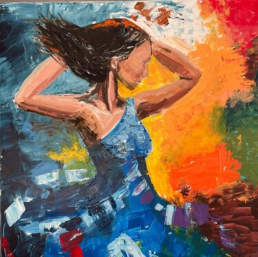 "Dancer" Pintura intitulada ""Dancer"" por Lena Logart, Obras de arte originais, Acrílico Montado em Armação em madeira