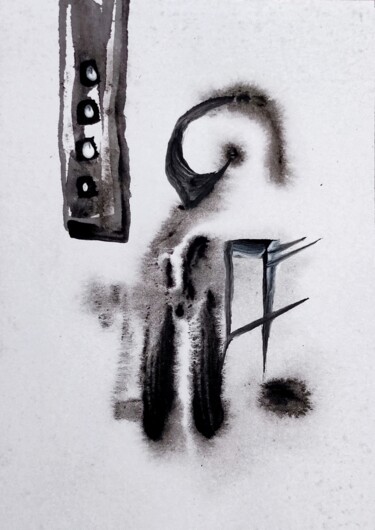 Schilderij getiteld "Bad luck with cars" door Milto Sideris, Origineel Kunstwerk, Acryl