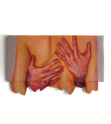 绘画 标题为“Touch” 由Vera Tepliakova, 原创艺术品, 油 安装在木质担架架上