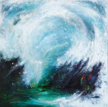 Painting titled "Walden n°2" by Matteo Ruggieri, Original Artwork, Oil