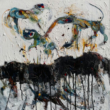 Pittura intitolato "La Voie" da Gabriele Poidomani (Kiro), Opera d'arte originale, Acrilico