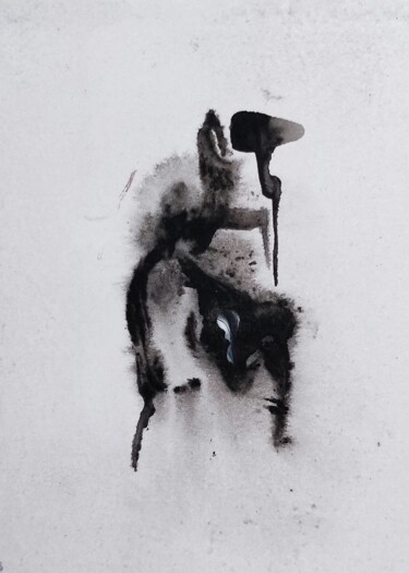 Pintura titulada "Kissing a conehead" por Milto Sideris, Obra de arte original, Acrílico