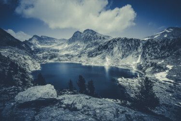 Photography titled "Le Lac Nègre" by Frederic Bos, Original Artwork, Manipulated Photography