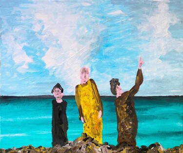 Peinture intitulée "la ballade de la co…" par Frob, Œuvre d'art originale, Acrylique Monté sur Châssis en bois
