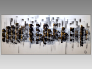 Urban Reflections Schilderij getiteld "Urban Reflections" door Edelgard Schroer, Origineel Kunstwerk, Acryl Gemonteerd op Frame voor houten br…