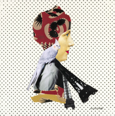 "COLETTE" başlıklı Kolaj Malodepaname tarafından, Orijinal sanat, Kolaj