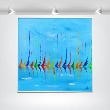 Silent Regatta "Silent Regatta" başlıklı Tablo Edelgard Schroer tarafından, Orijinal sanat, Akrilik Ahşap Sedye çerçevesi üzerine monte edi…