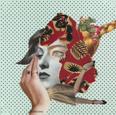 Collages getiteld "JULIE" door Malodepaname, Origineel Kunstwerk, Collages