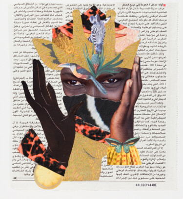 Collages getiteld "AYA" door Malodepaname, Origineel Kunstwerk, Collages