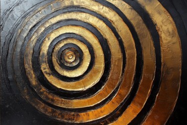 BLACK & GOLD – AI ABSTRACT PRINT FOR MODERN INTERIORS Digital Arts με τίτλο "BLACK & GOLD – AI A…" από Yuliya Samoilava (JuliettaArt), Αυθεντικά έργα τέχνης, Εικόνα που δημιουργή…