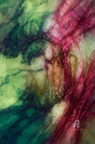 Digital Arts titled "Abstract Porcelain…" by Vincent Litoux, Original Artwork, AI generated image