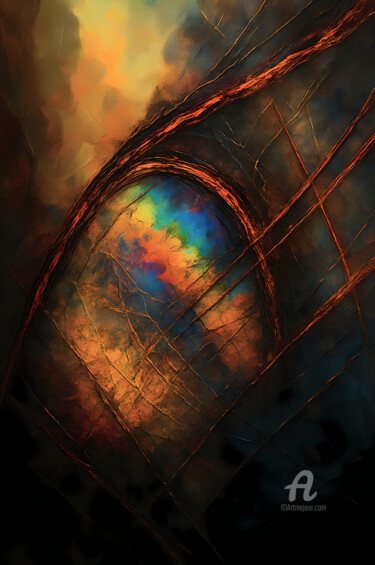 Digital Arts titled "Abstract Porcelain…" by Vincent Litoux, Original Artwork, AI generated image