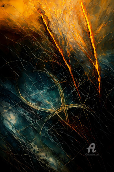 Digital Arts titled "Abstract Porcelain…" by Vincent Litoux, Original Artwork, AI generated image