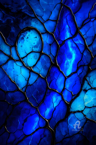 Digital Arts titled "Abstract Porcelain…" by Vincent Litoux, Original Artwork, AI generated image