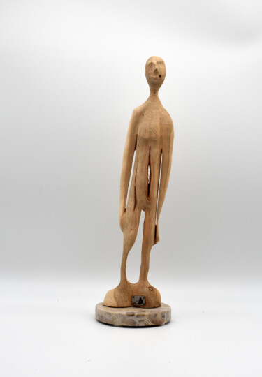 Sculpture titled "Wachholdermann" by Sylvia Gnatz, Original Artwork, Wood