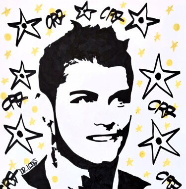 Ζωγραφική με τίτλο "Cristiano Ronaldo" από Dr. Love, Αυθεντικά έργα τέχνης, Ακρυλικό