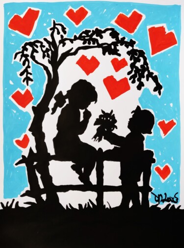 Pintura titulada "in love" por Dr. Love, Obra de arte original, Acrílico
