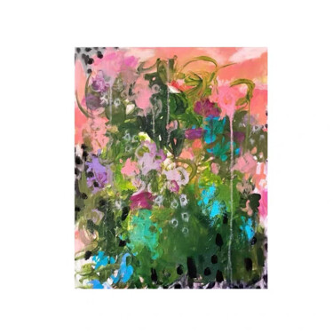 Painting titled "Gifting" by World Of Writing, Original Artwork, Oil Mounted on Wood Panel
