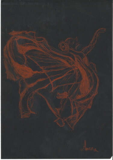 Disegno intitolato "histoire de voile" da Aurora, Opera d'arte originale, Pastello