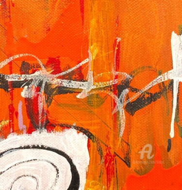 Schilderij getiteld "white  horizon" door Didou, Origineel Kunstwerk, Acryl Gemonteerd op Frame voor houten brancard