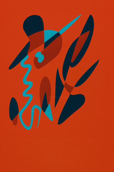 Élan Abstrait 数字艺术 标题为“Élan Abstrait” 由Yahya Ahssaini, 原创艺术品, 数字油画