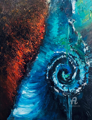 绘画 标题为“Waterscape "Whirlpo…” 由Marine K. Colibri, 原创艺术品, 丙烯