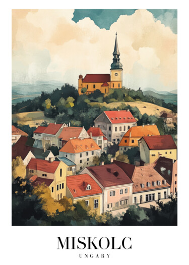 Digital Arts με τίτλο "Miskolc, Hungary: H…" από 春宇 关, Αυθεντικά έργα τέχνης, Εικόνα που δημιουργήθηκε με AI Τοποθετήθηκε στ…