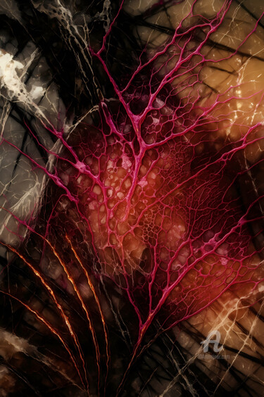 Digital Arts titled "Abstract Porcelain…" by Vincent Litoux, Original Artwork, AI generated image