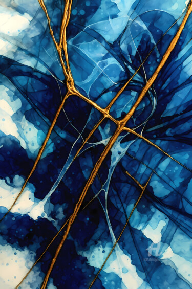 Digital Arts titled "Abstract Porcelain…" by Vincent Litoux, Original Artwork, AI generated image