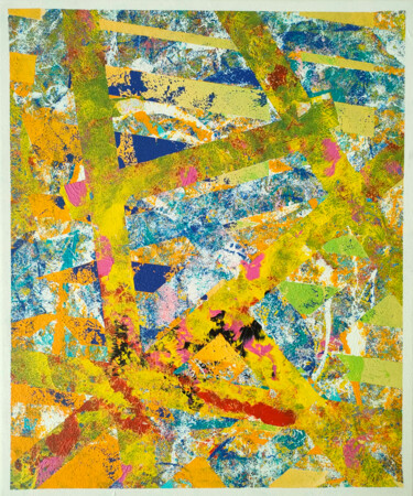 Painting titled "Traffic" by Jérémy Dalla Pria, Original Artwork, Acrylic Mounted on Wood Stretcher frame