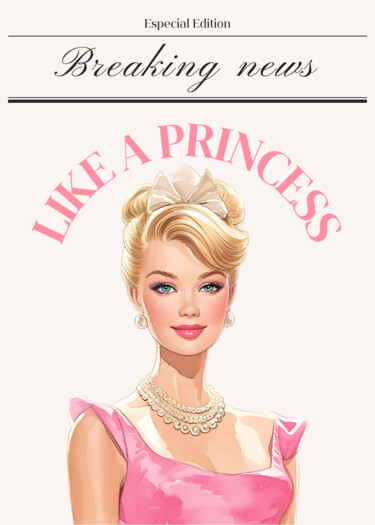 Digital Arts με τίτλο "Elegant Princess St…" από 春宇 关, Αυθεντικά έργα τέχνης, Εικόνα που δημιουργήθηκε με AI Τοποθετήθηκε στ…
