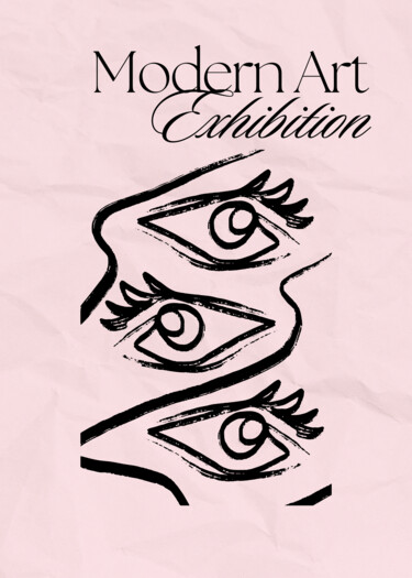 Digital Arts titled "Eyes of Modernity:…" by Chun Yu Guan, Original Artwork, AI generated image Mounted on Cardboard