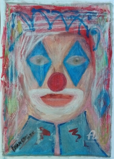 "Arlequim II" başlıklı Tablo Franco tarafından, Orijinal sanat, Pastel