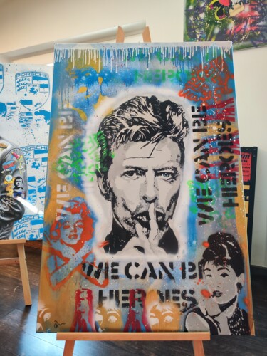 heroes 2 Pittura intitolato "heroes 2" da Daveschloffi, Opera d'arte originale, Spray