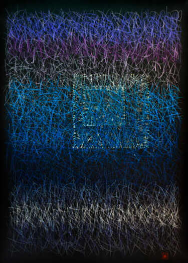 Painting titled "Untitled 119" by Oto Macek, Original Artwork, Pastel