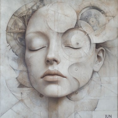 Digital Arts titled "The Sleep of Stone…" by Daedo Jun, Original Artwork, Watercolor